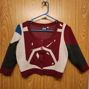 Elhoffer Design Galactic Creed cropped cardigan size L